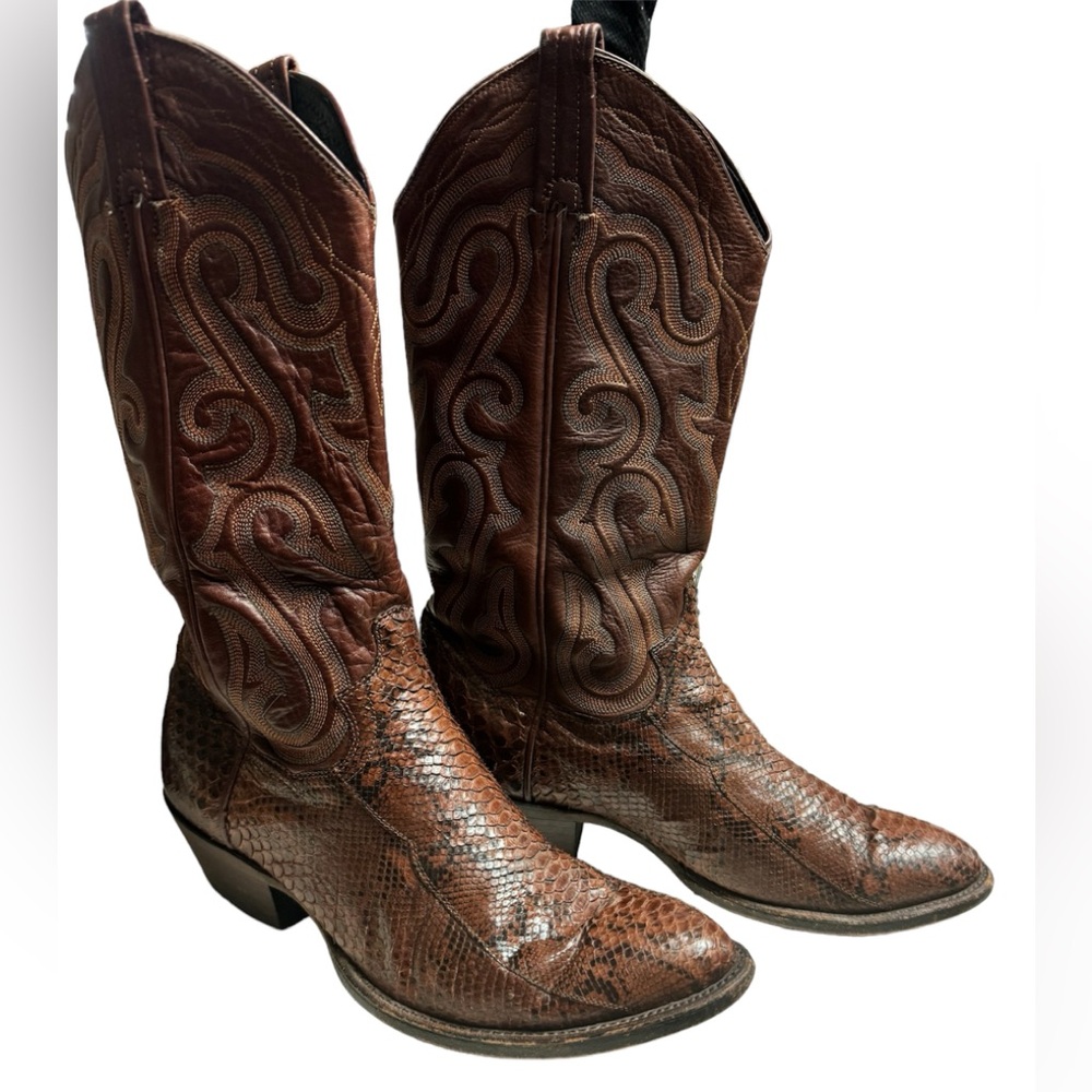 Panhandle Slim Brown Cowboy Boots